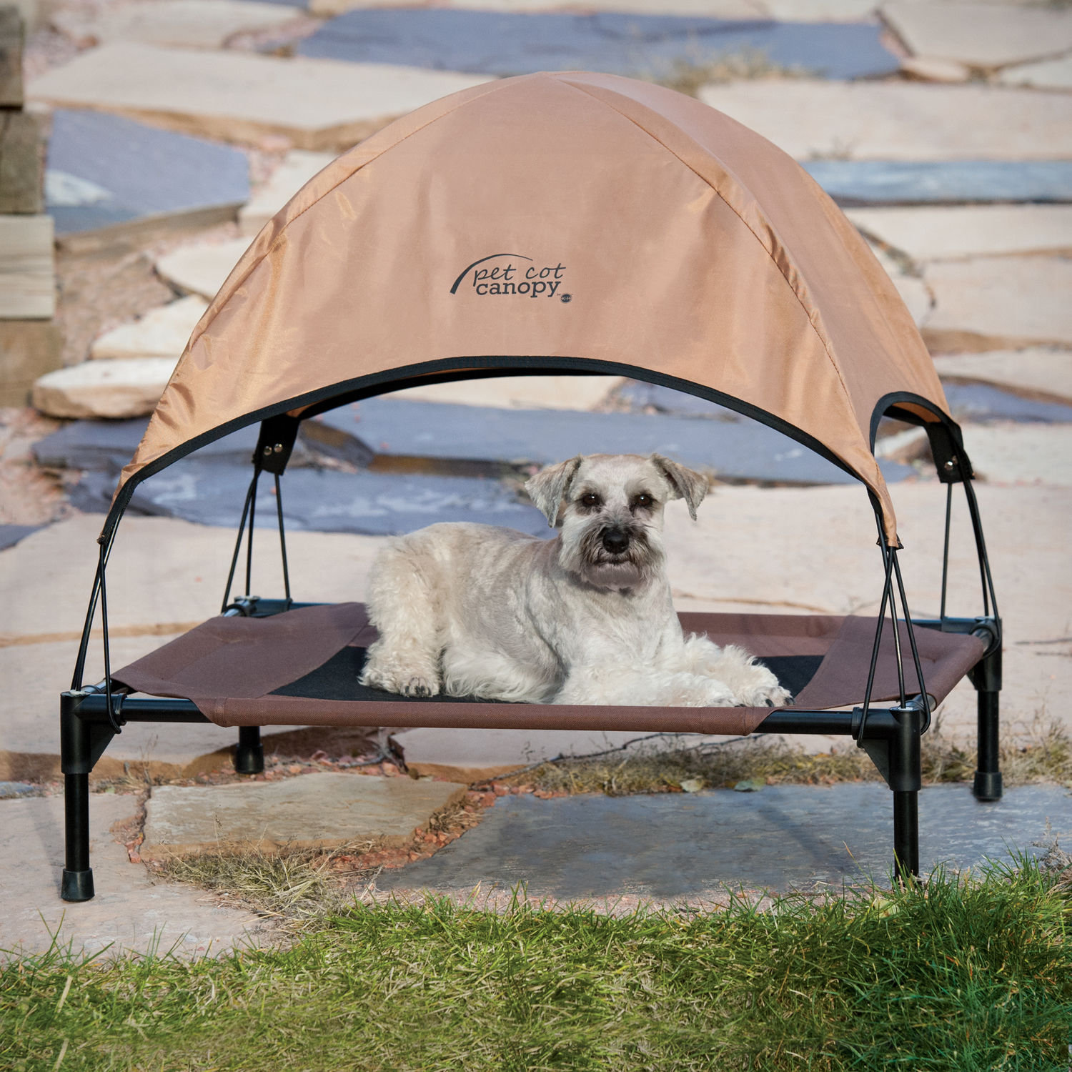 K H Pet Cot Canopy Medium Tan